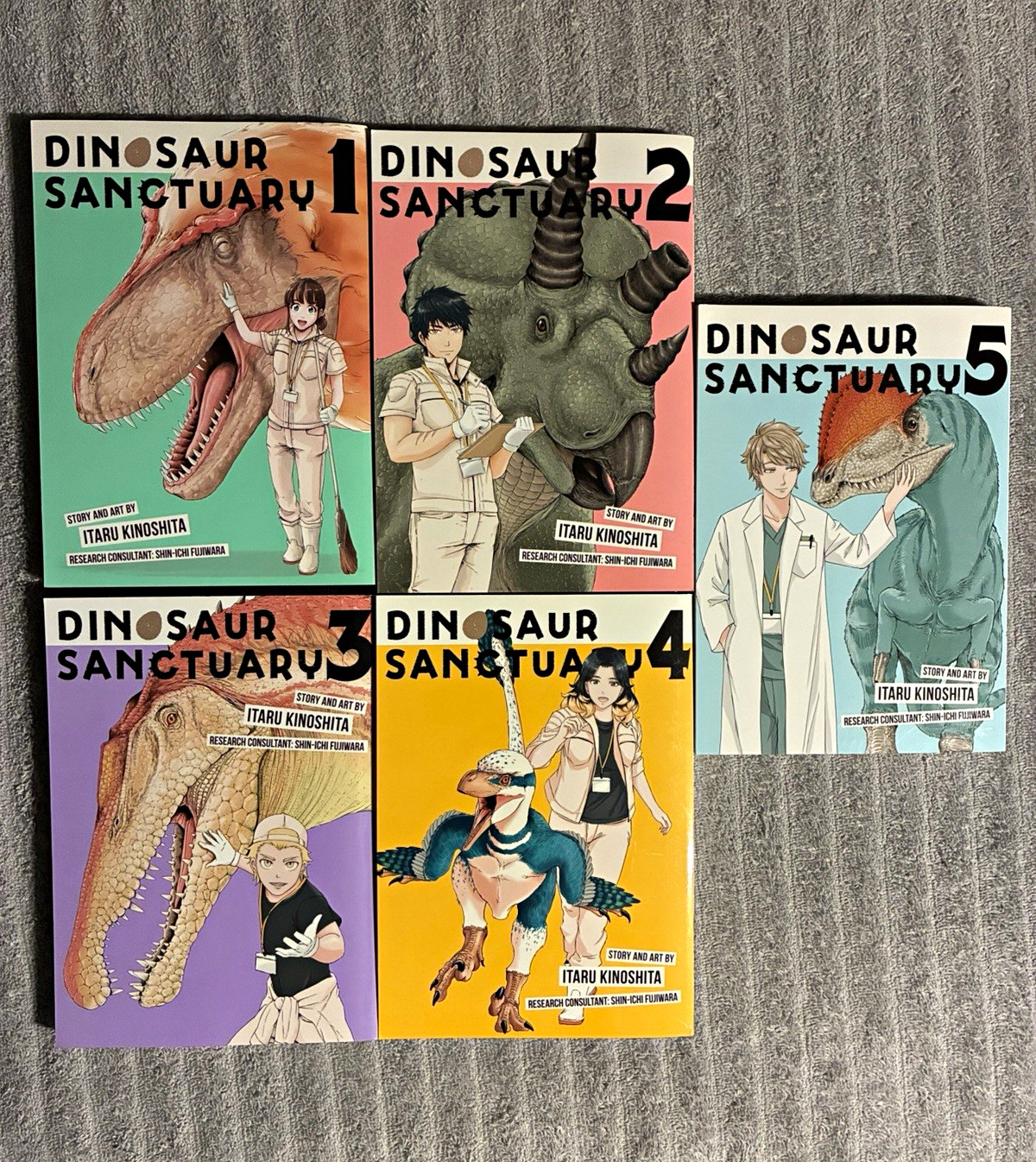 Dinosaur Sanctuary Manga Vol. Lotto 1-5 inglesi di Itaru Kinoshita