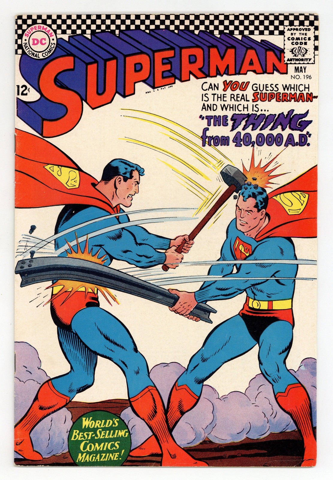 Superman #196 FN- 5.5 1967