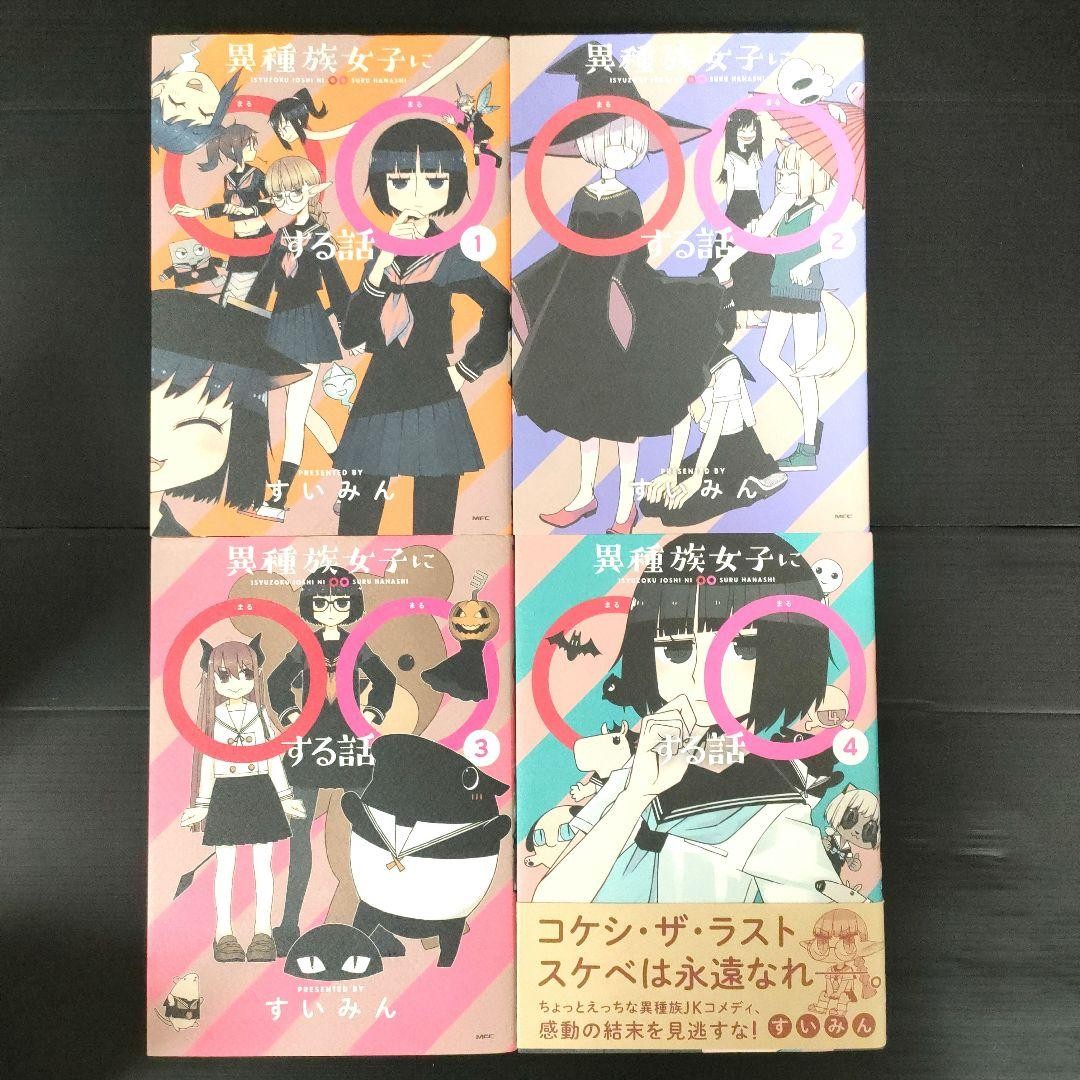 Ishuzoku Joshi ni Marumaru Suru Hanashi vol 1-4 manga 4 libri usati