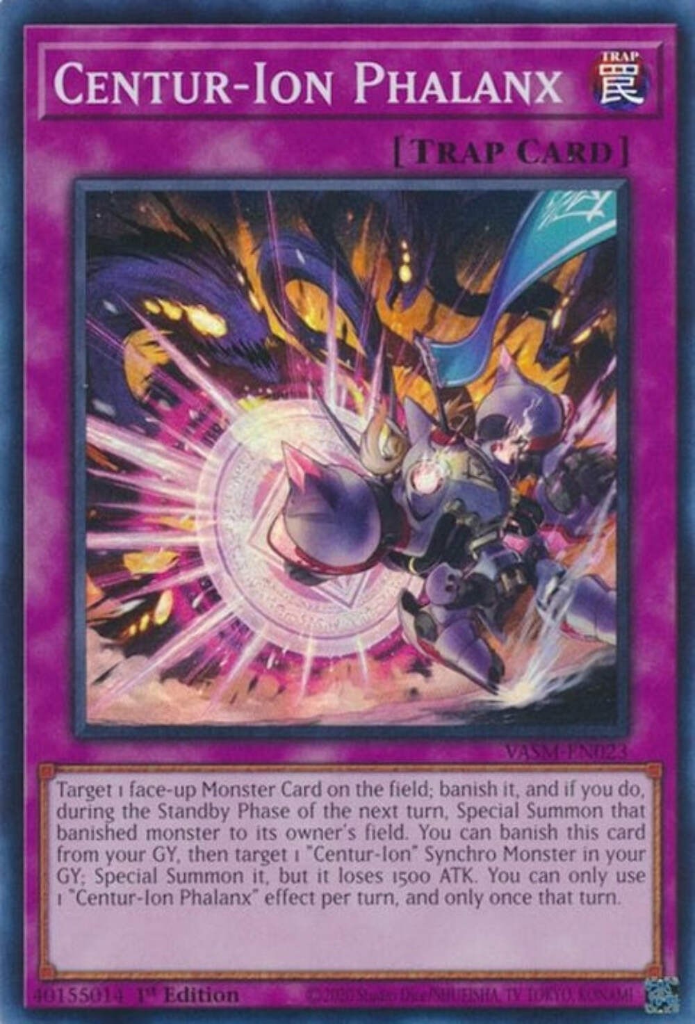 Falange dei Centuri (Valiant Smashers VASM-EN023) - Yu-Gi-Oh super rara! Scheda
