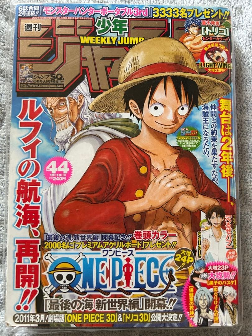Weekly Shonen Jump 2010 Numero 44 PEZZO UNICO Nuovo Arco Mondiale