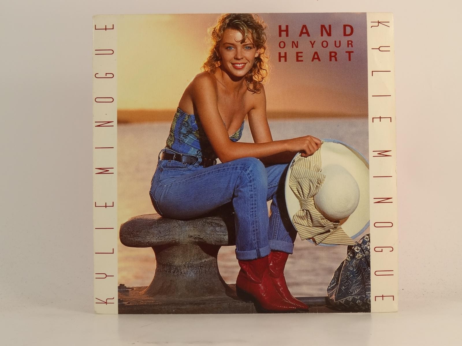 KYLIE MINOGUE HAND ON YOUR HEART (3) (78) 2 Track 7" Single plus Picture Sleeve 