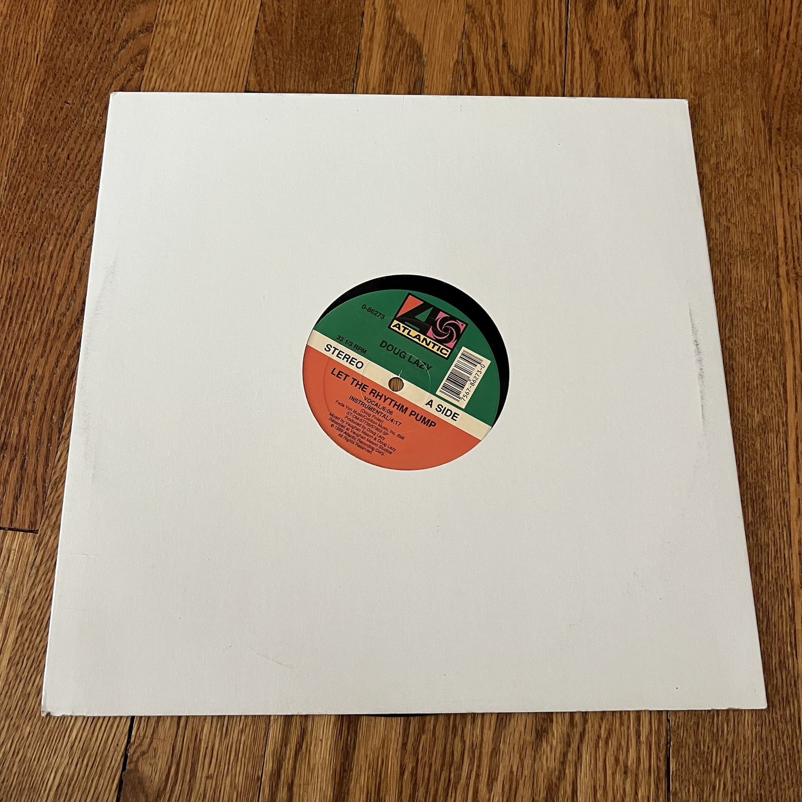 Doug Lazy- Let The Rhythm Pump Hip House 1989 0-86273 Vinyl 12''