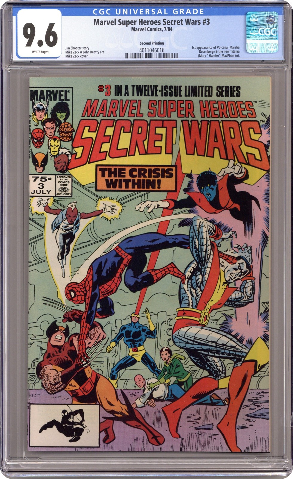 Marvel Super Heroes Secret Wars Reprint #3 CGC 9.6 1984 4011046016