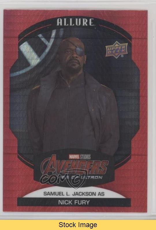 2022 Upper Deck Marvel Allure Red Prism as Nick Fury Samuel L Jackson READ 10nw