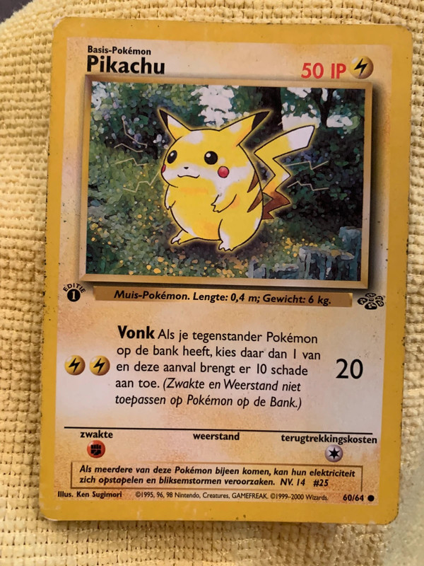 Pikachu 1st edition