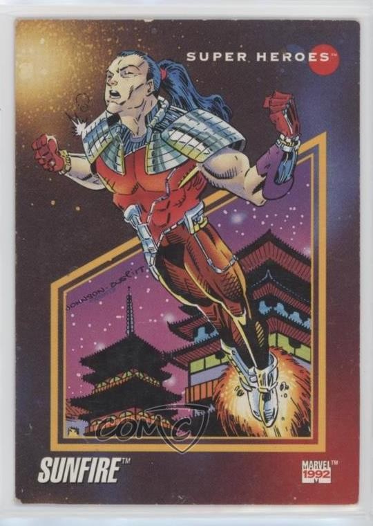1992 Impel Marvel Universe Serie III Super Heroes Sunfire #14 0nl0
