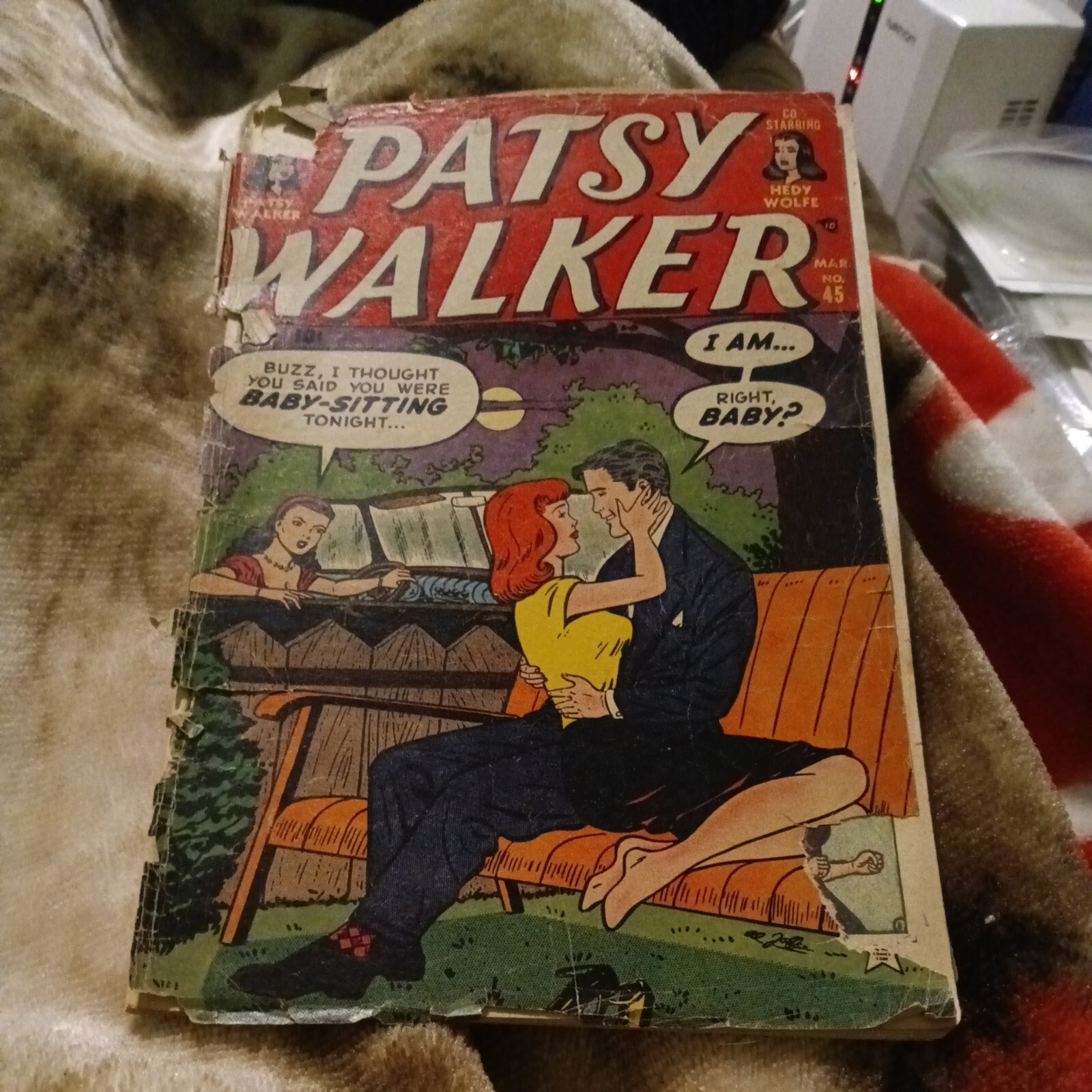 PATSY WALKER #45 (1953) fumetti atlante età dell'oro AL JAFFEE ARTWORK - HEDY WOLFE