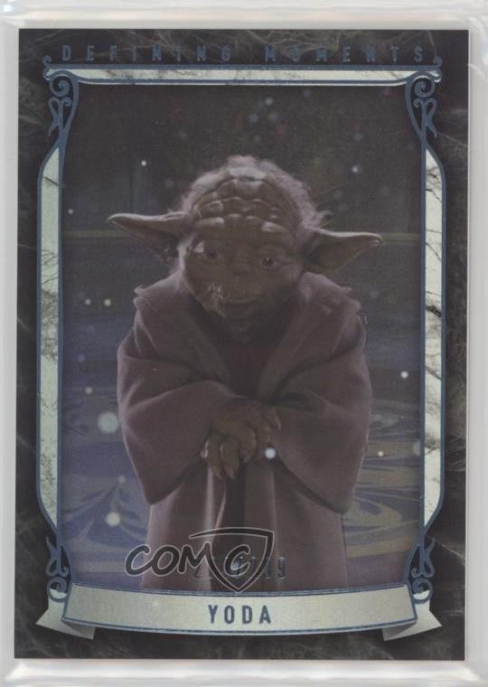 2015 Topps Star Wars capolavoro Defining Moments Rainbow Foil /299 Yoda ti8