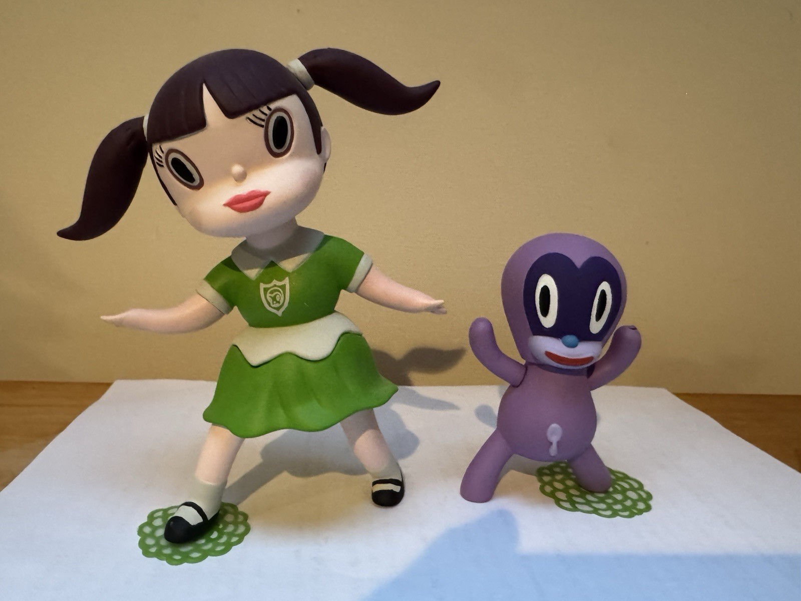 Gary Baseman Veronica & Chou Chou (verde) Wild Girls giocattolo artistico in vinile 3DRetro 2018