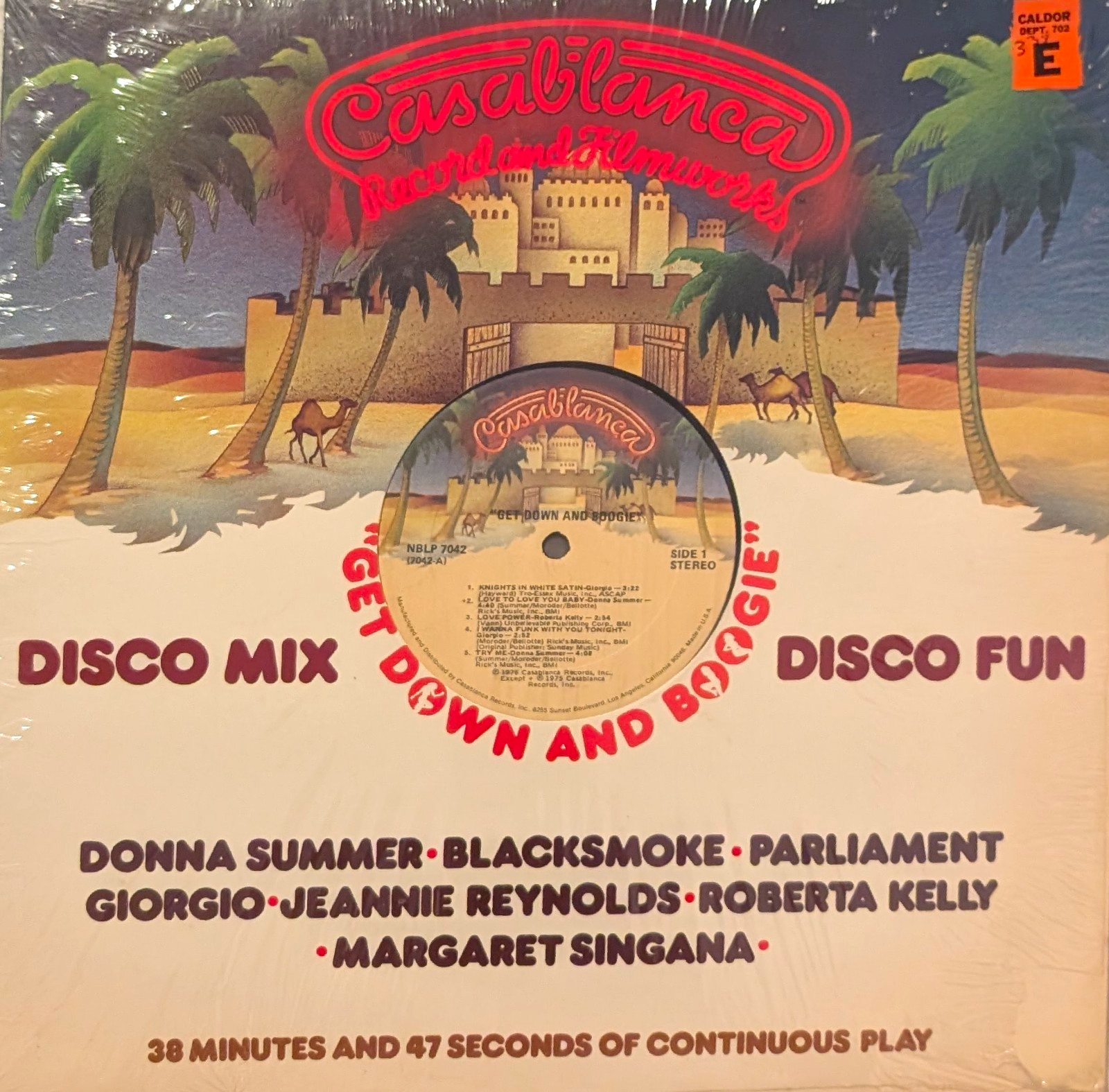 Casablanca "Get Down and Boogie" Disco 12" Vinyl LP (1976) NBLP 7042