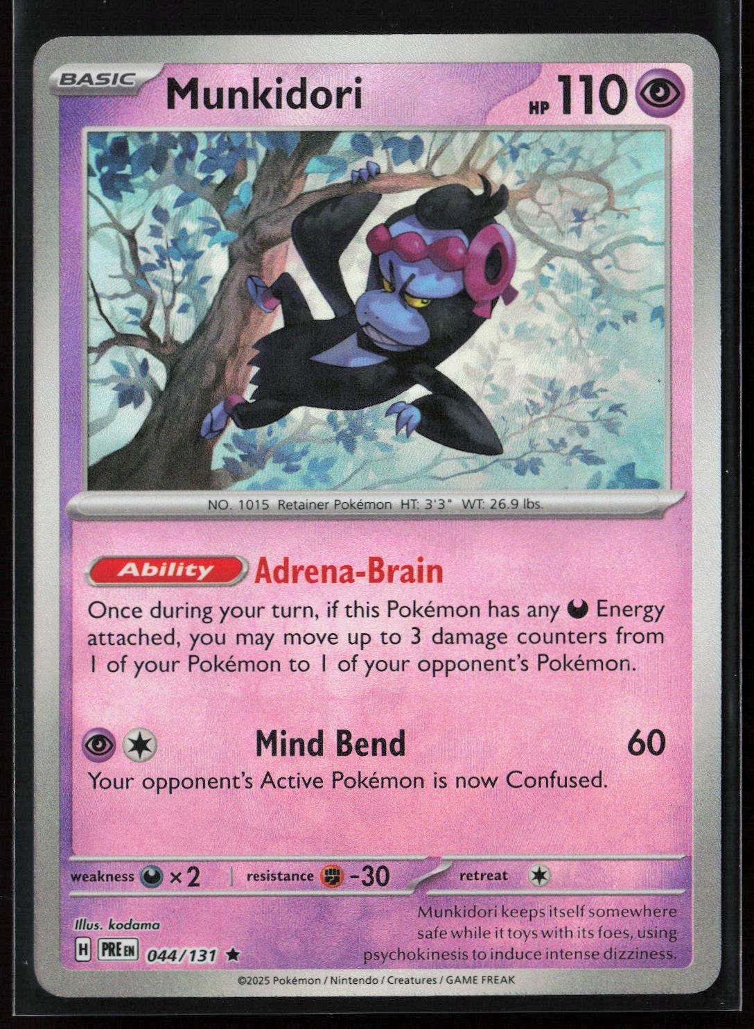 Munkidori (Poke Ball Pattern) 044/131 SV: Prismatic Evolutions Pokemon TCG NM