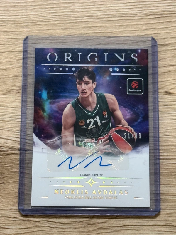 Neoklis Avdalas 2025-26 Panini Origins EuroLeague Auto /99 Panathinaikos