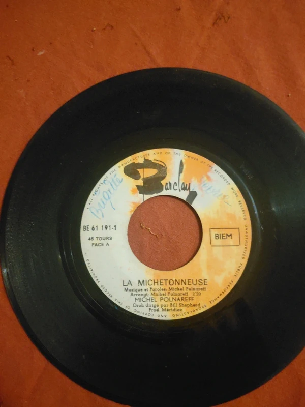 michel polnareff la michetonneuse 1969 vinyl 45 tours barclay belgische persing