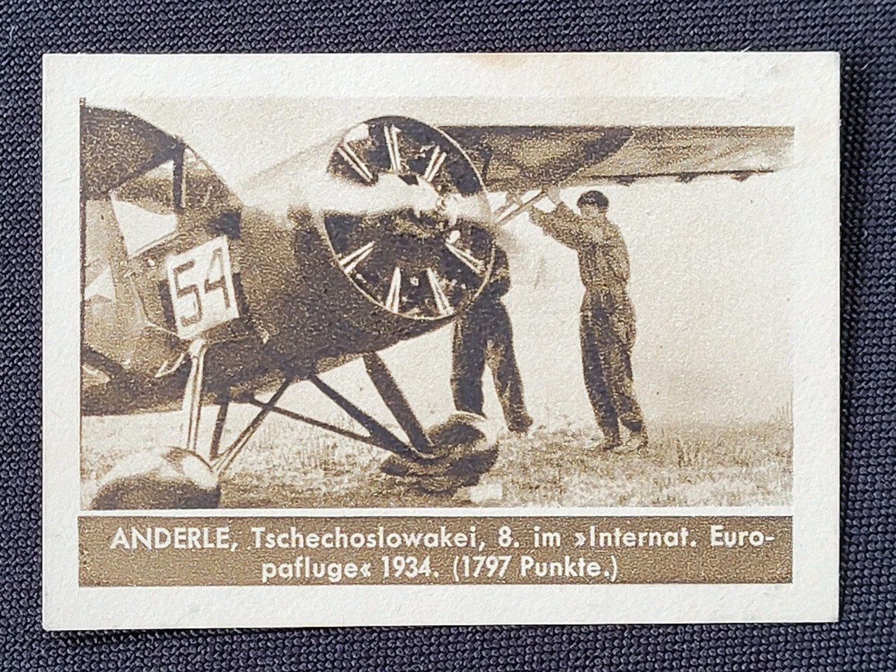 1936 Ilsa Dolci Cechi Sportovcu Serie 2 Card, Anderle - Europa-volo
