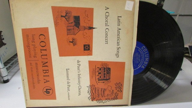 LATIN AMERICAN SONGS COLUMBIA LP ML-4144 LEONARD DE PAUR'S INFANTRY CHORUS