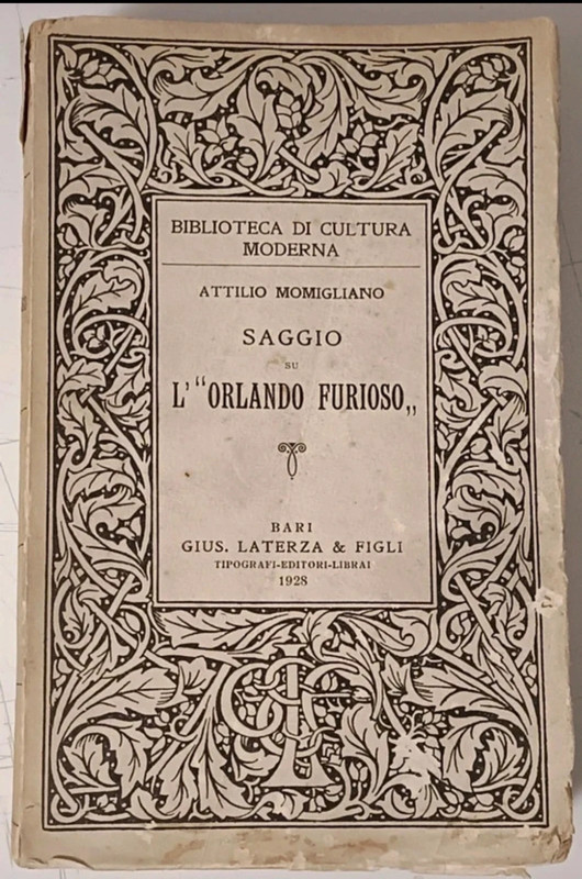 A. Momigliano, Saggio sull'Orlando furioso (1928)