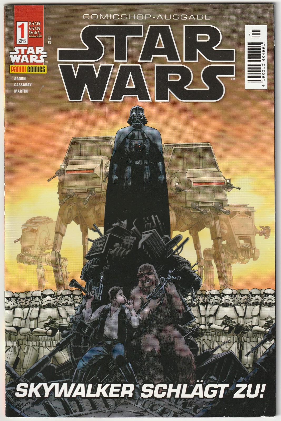 ✪ STAR WARS #1 Edizione Comicshop, Panini/Lucasfilm 2015 COMICHEFT TOP Z1