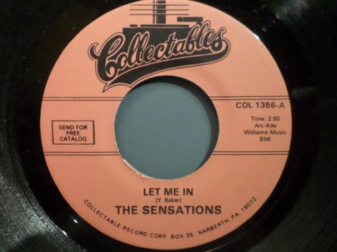 The Sensations , Let Me In, (7", Single, RE), NM or M-, 4187773596
