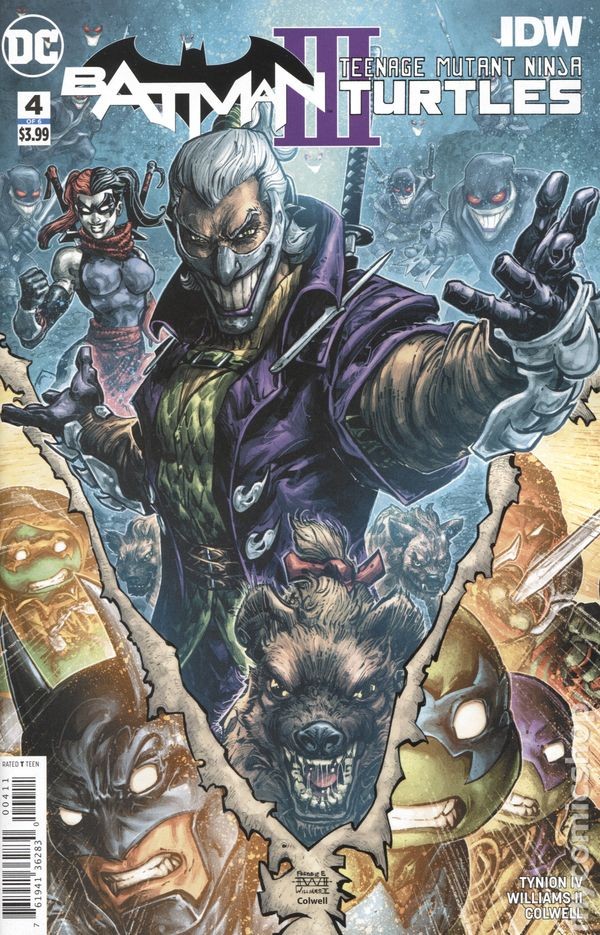 Batman Teenage Mutant Ninja Turtles III #4A Williams FN 2019 immagine stock
