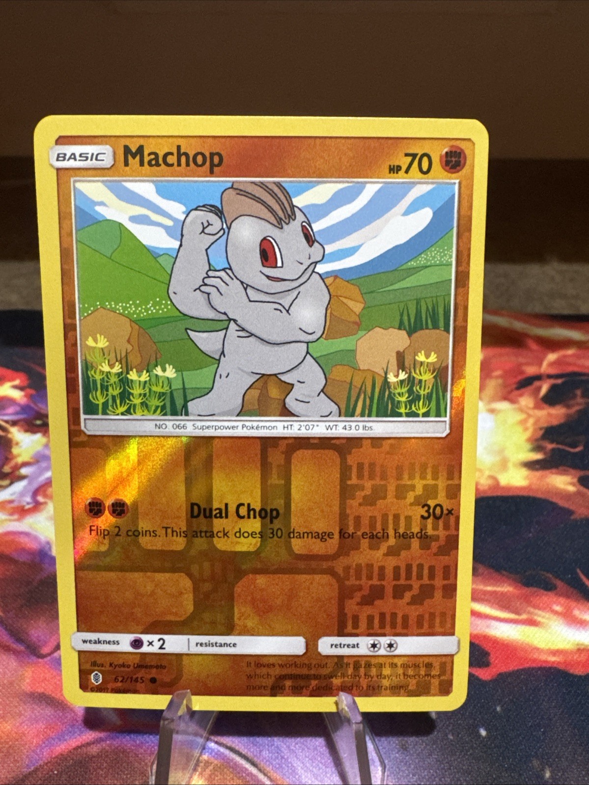 Machop 62/145 Guardiani Comuni Rising Pokemon Reverse Holo leggermente giocato