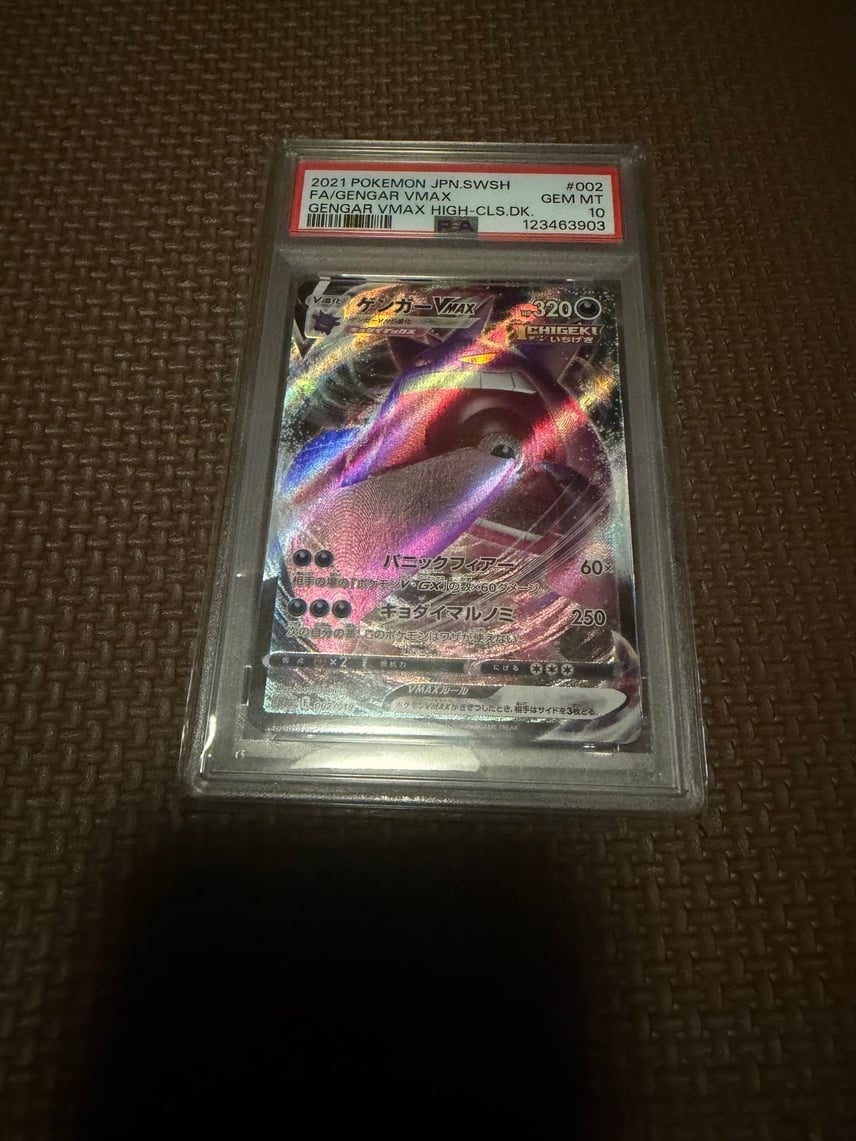 Pokemon Gengar giapponese PSA 10 gemme ottime condizioni SGG 002/019 #2adb