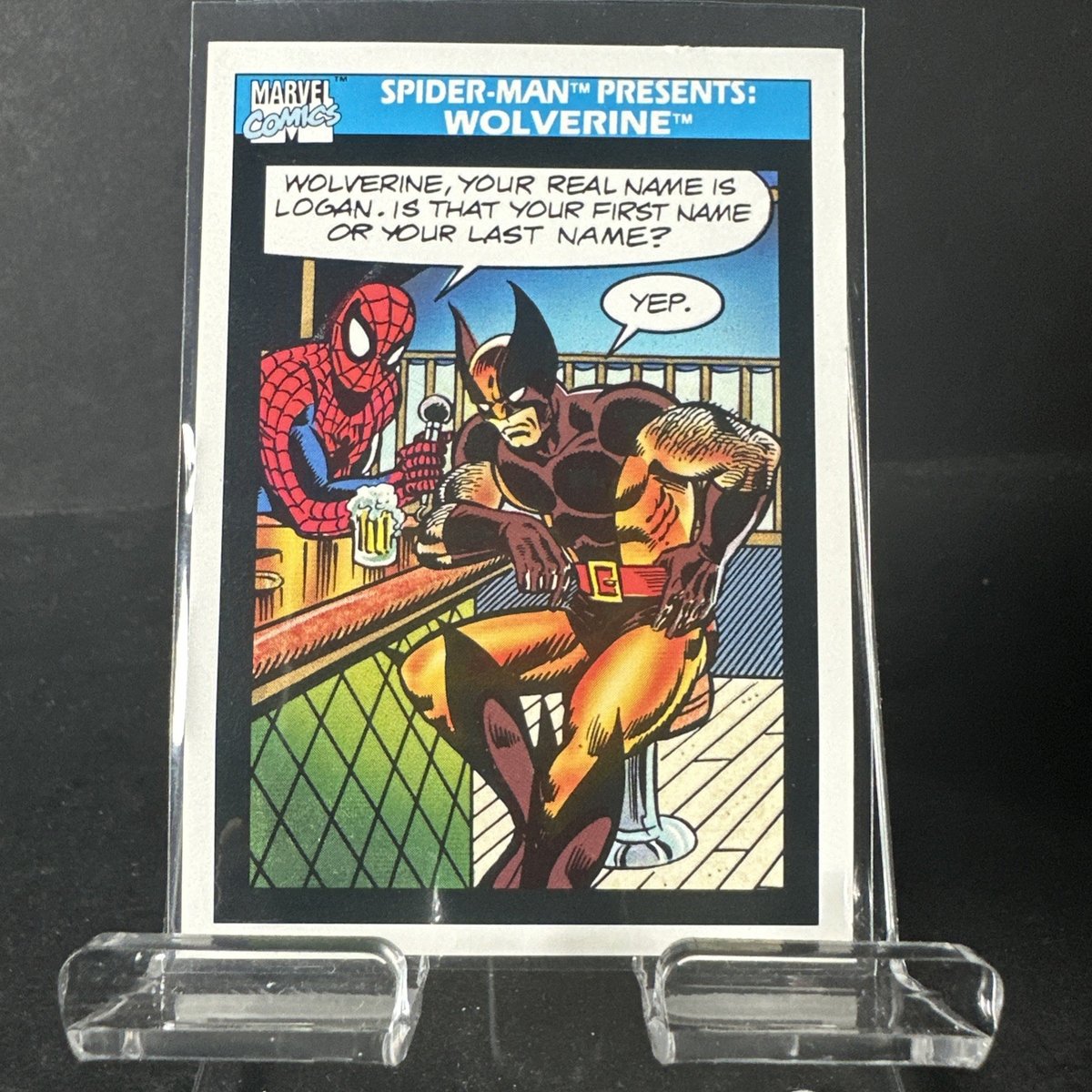 Spider-Man Presents: Wolverine #160 1990 Impel Marvel Universe Card (C)