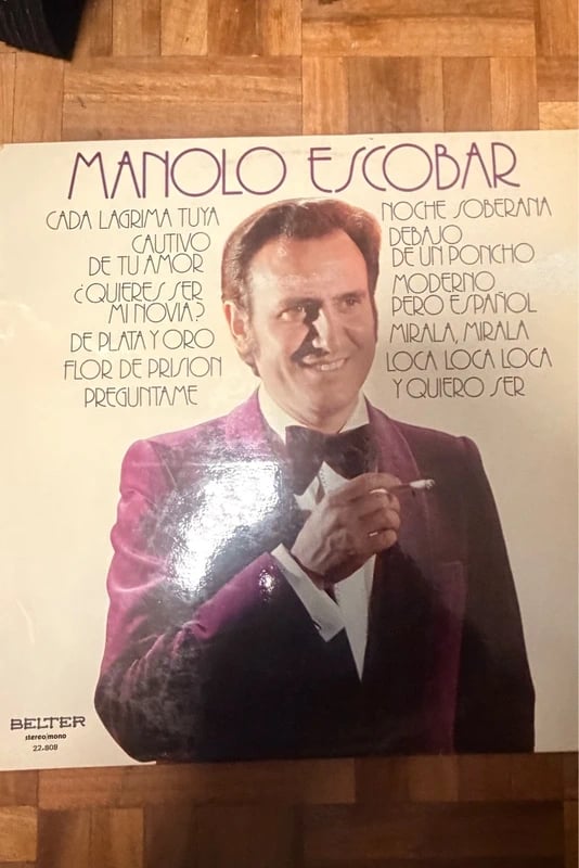 Disco: Manolo Escobar (grandes éxitos ) (cada lágrima tuya)