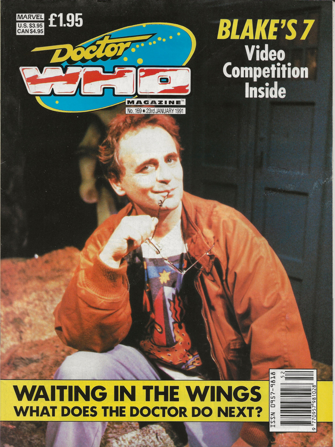 Doctor Who Magazine Issue 169  -  January  1991 Sylvester McCoy on cover