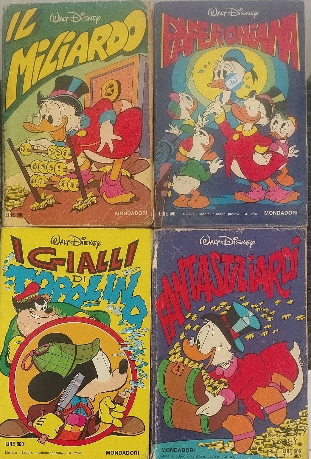 Classici Disney seconda serie numeri 5-6-7-8. Disney 