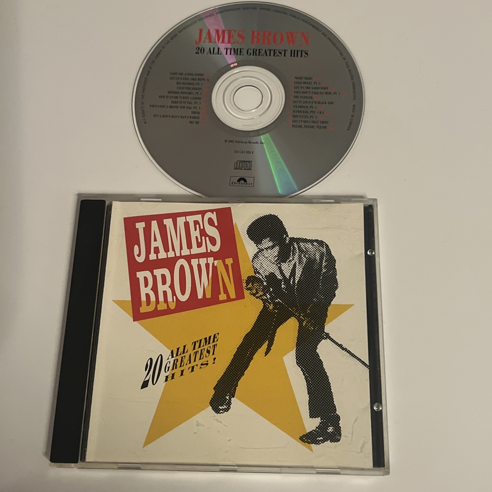 20 All Time Greatest Hits by Brown, James (CD, 1991)
