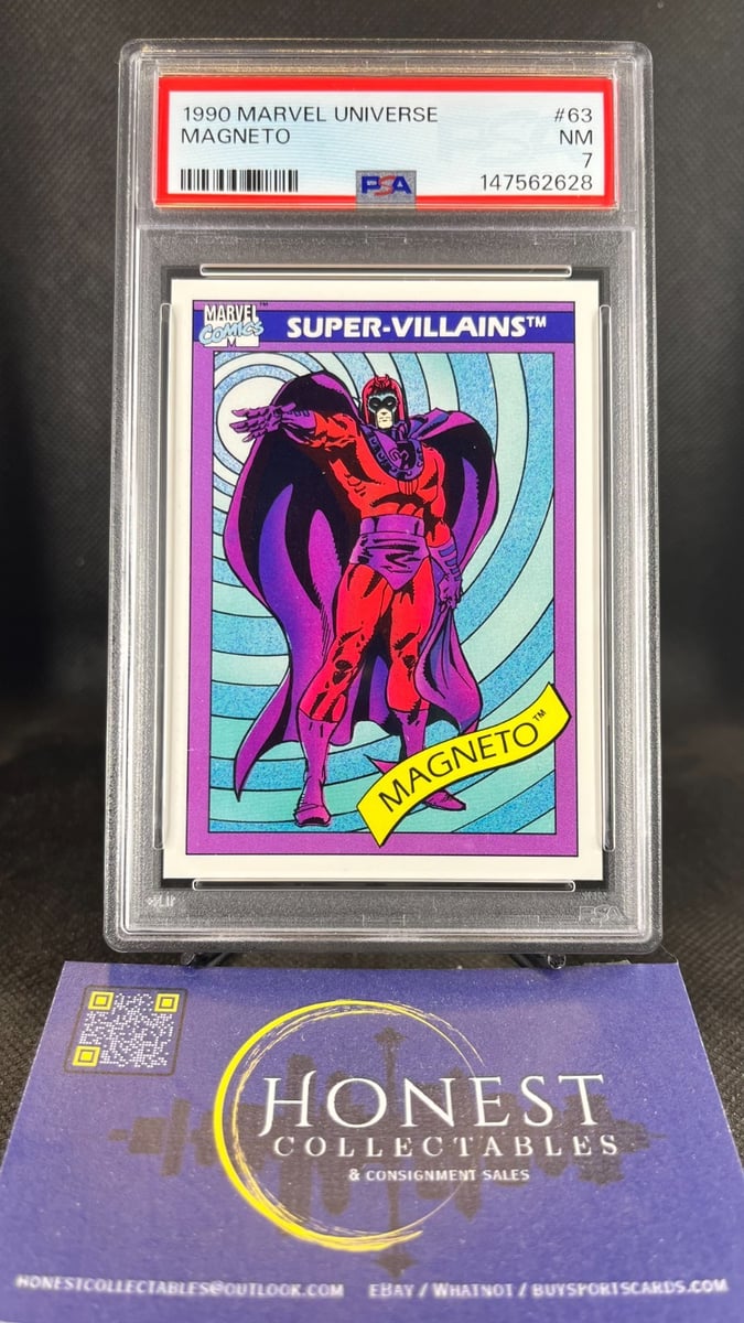 Magneto (Grado PSA 7) - 1990 Marvel Universe Set Base #63