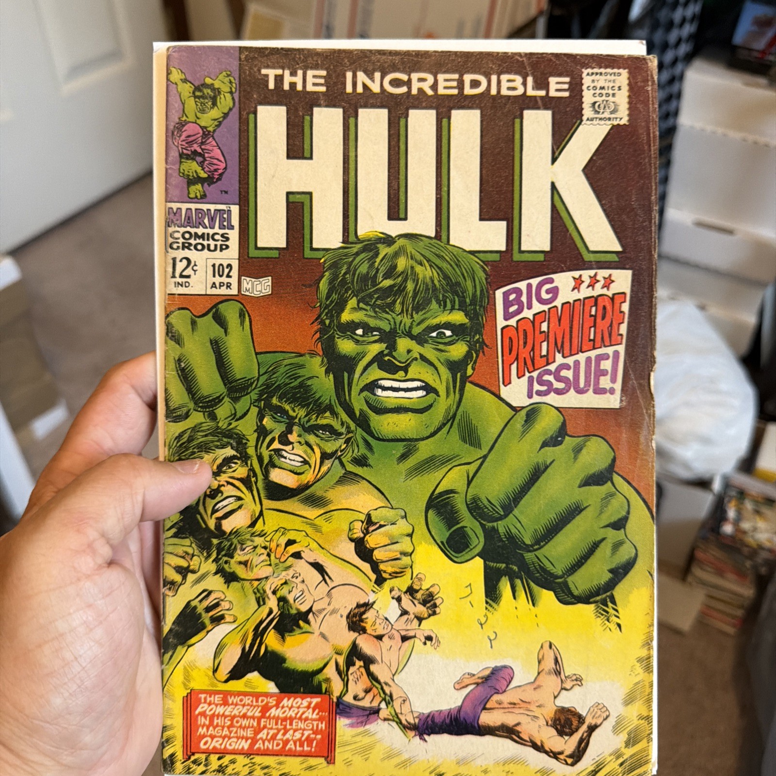 L'incredibile Hulk #102 (Marvel Comics aprile 1968) competere bella forma.