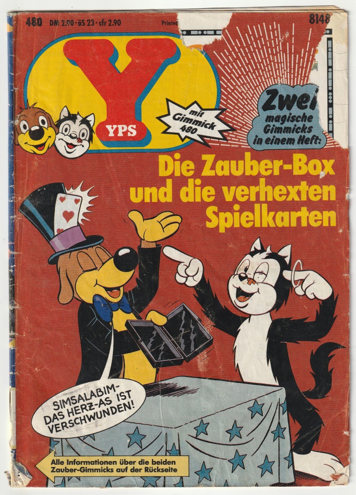 ✪ YPS #480 senza espediente, Gruner + anno 1985 COMICHEFT Z3