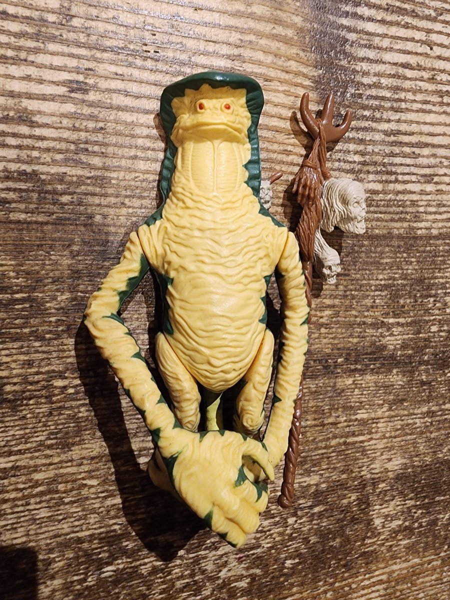 Figurina vintage Amanaman Star Wars 1985 con staff ultimo 17 Kenner POTF
