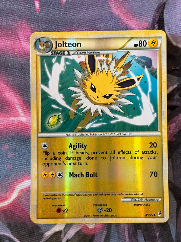 2011 Pokémon Call of Legends Jolteon Reverse Holo 45/95