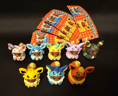 Pokemon Center Eevee Figure Collezione Poncho Serie Set Completo