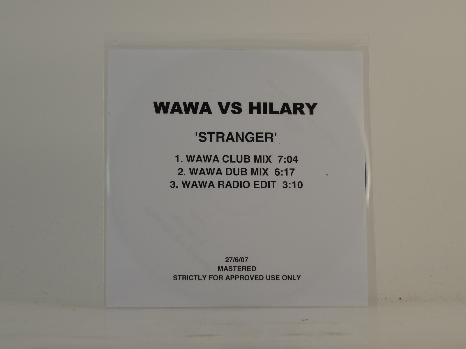WAWA VS HILARY STRANGER (D92) 3 Track Promo CD Single including White Sleeve 