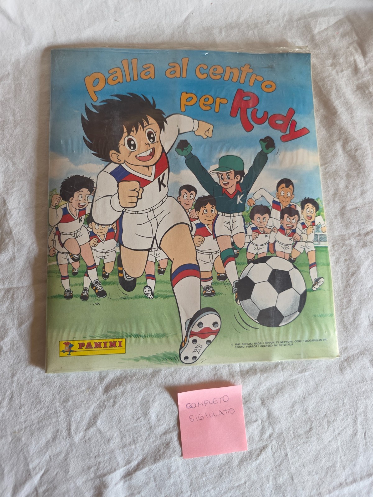 Set Completo Palla al Centro per Rudy Panini 1989 Album + Figurine SIGILLATO BLI