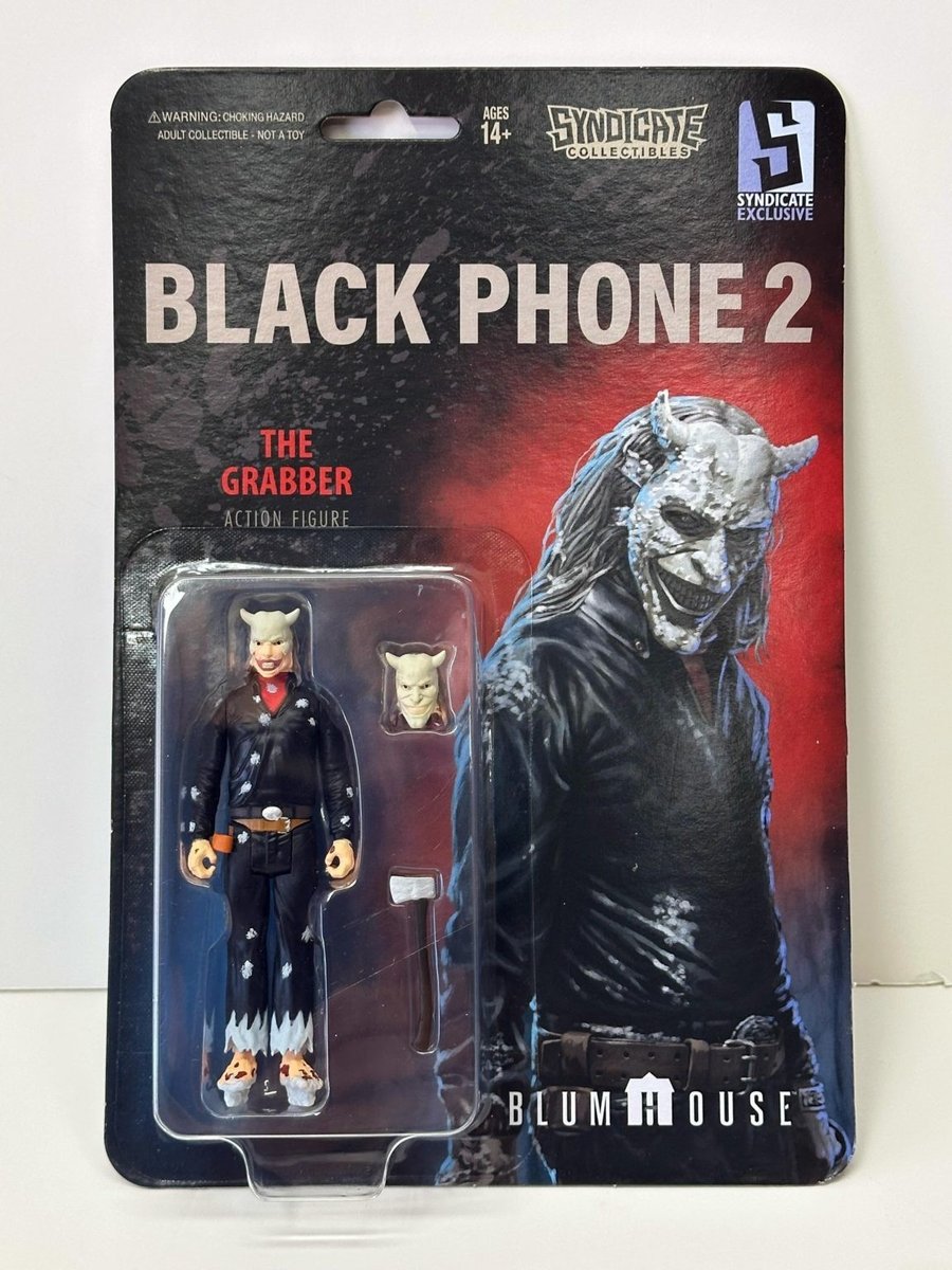 SDCC 2026 The Black Phone #2 Grabber Action Figure Syndicate Collectibles Nuovo