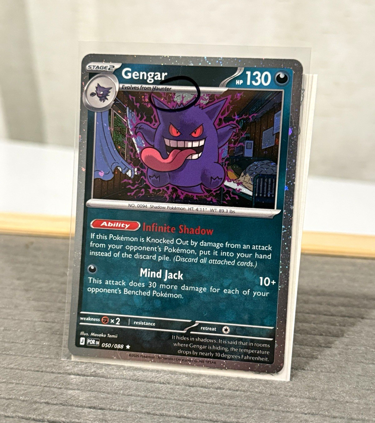Pokémon Gengar 050/088 ordine perfetto Cosmo Holo SWIRL