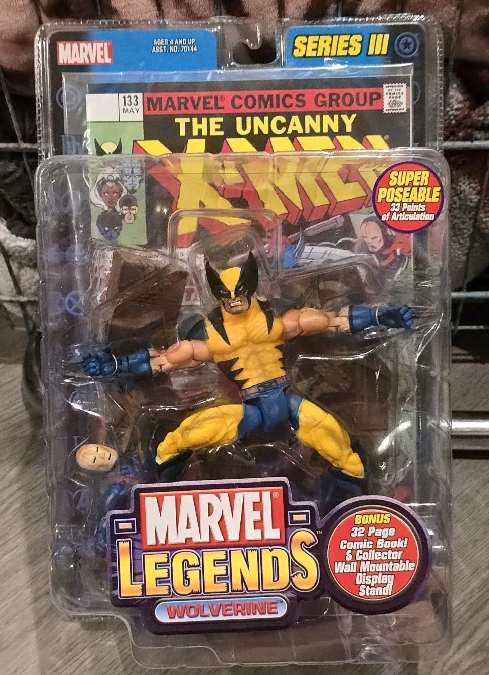 Toybiz Marvel Legends Series 3 Modellino Wolverine X-Men 2002 Nuovo con scatola