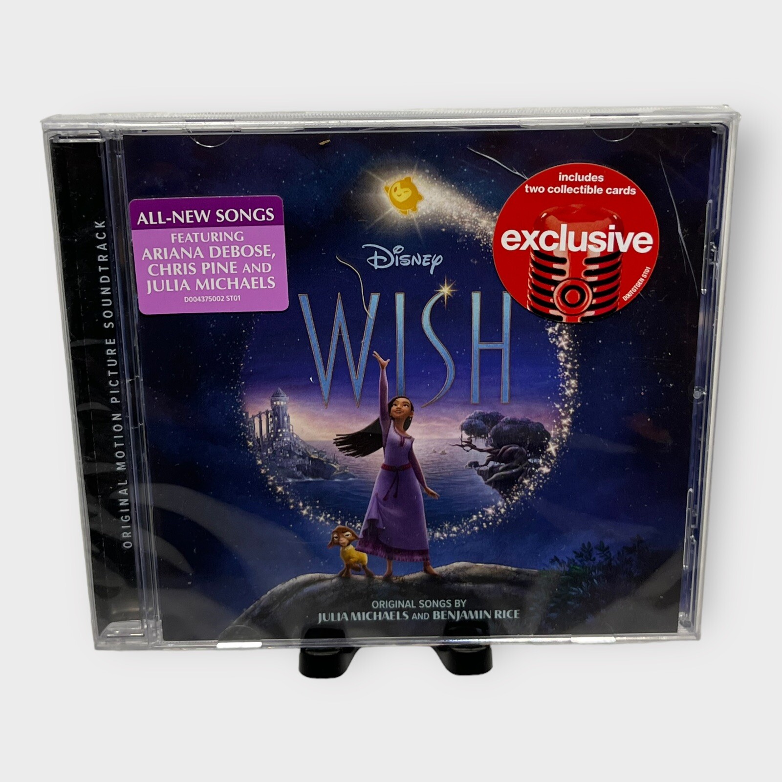 DISNEY: WISH - OST (CD 2023) NEW *12 TRACKS*DEBOSE**TWO BONUS COLLECTIBLE CARDS*