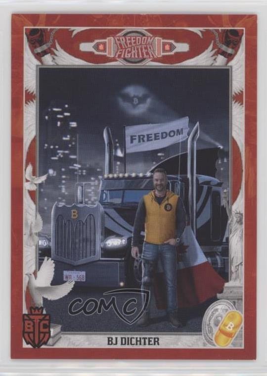 2024 Bitcoin Trading Cards: Warriors vs Villains /1000 BJ Dichter #13 11vc