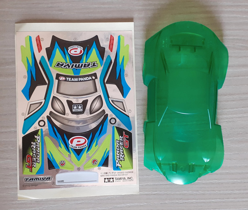 Body Panda Racer GT x Mini 4wd Tamiya