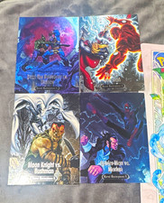 Lotto 4 carte Marvel Masterpieces XL 2024 Battle Spectrum 5X7