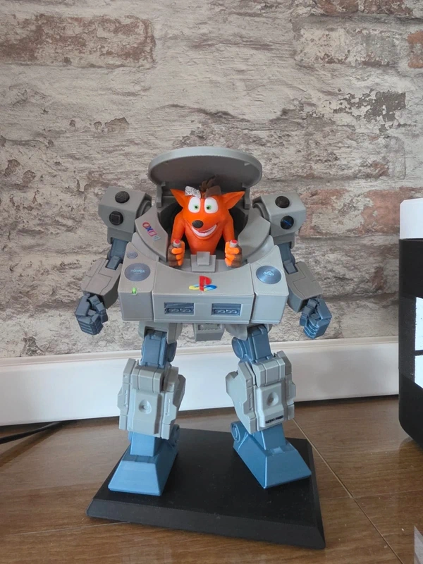 Figura Crash Bandicoot con Mecha de PSX