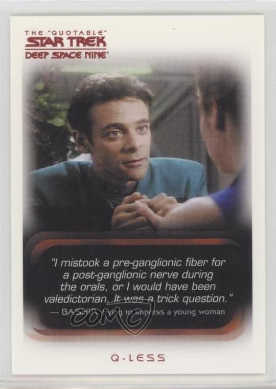 2007 Rittenhouse The Quotable Star Trek: Deep Space Nine Q-Less #8 1i3