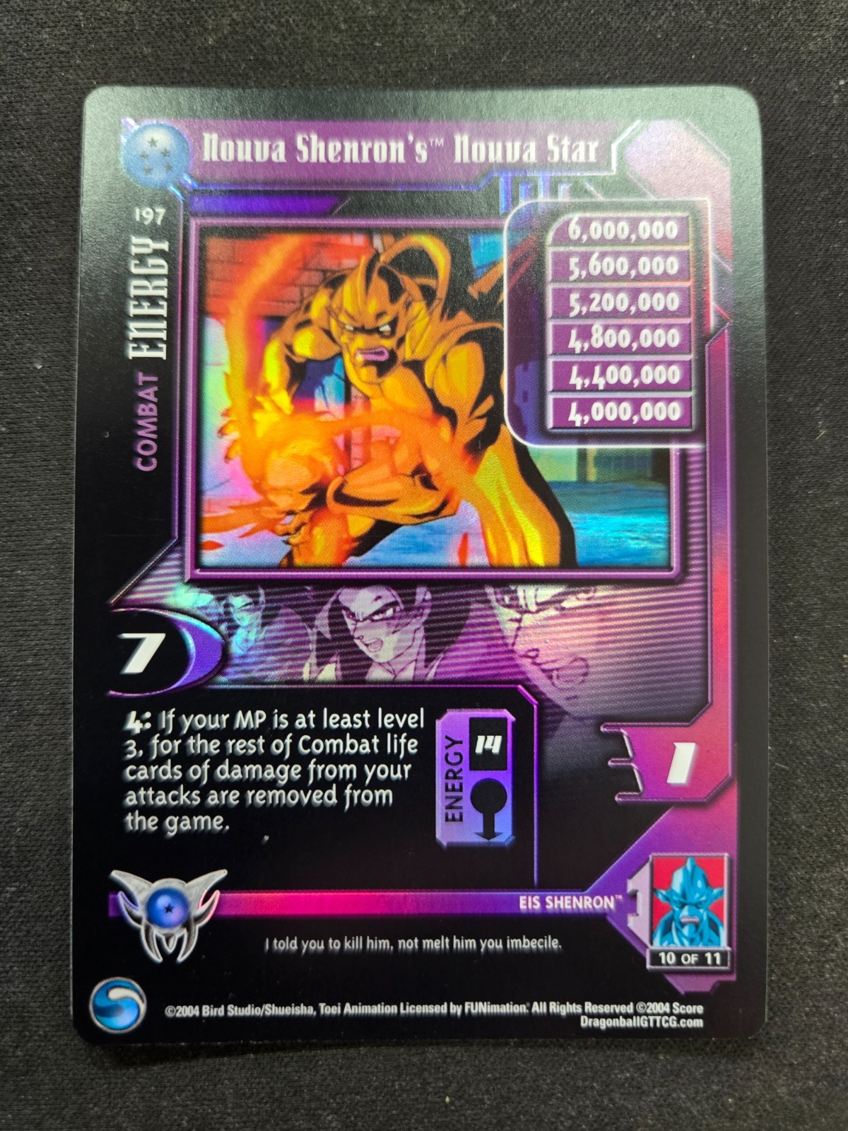 NOUVA SHENRON'S NOUVA STAR 197 FOIL RARE SHADOWDRAGON SAGA LIMITED TCG DBGT