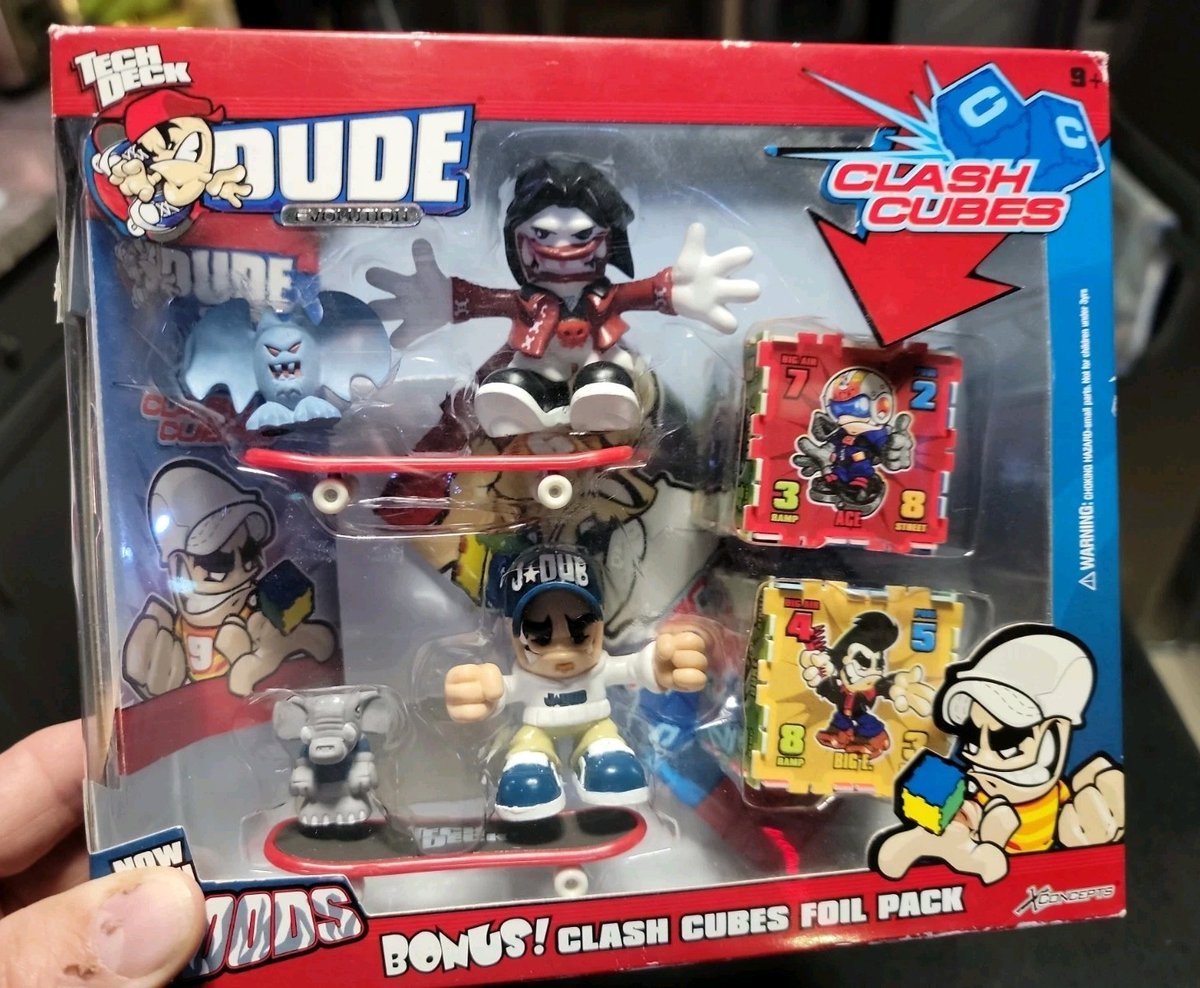 Tech Deck Dude Evolution Clash Cubes con Zoods spedizione super veloce!! 